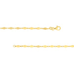 Diamond-Shaped Flat Link Chain