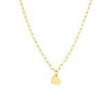 Dangle Heart Paper Clip Necklace