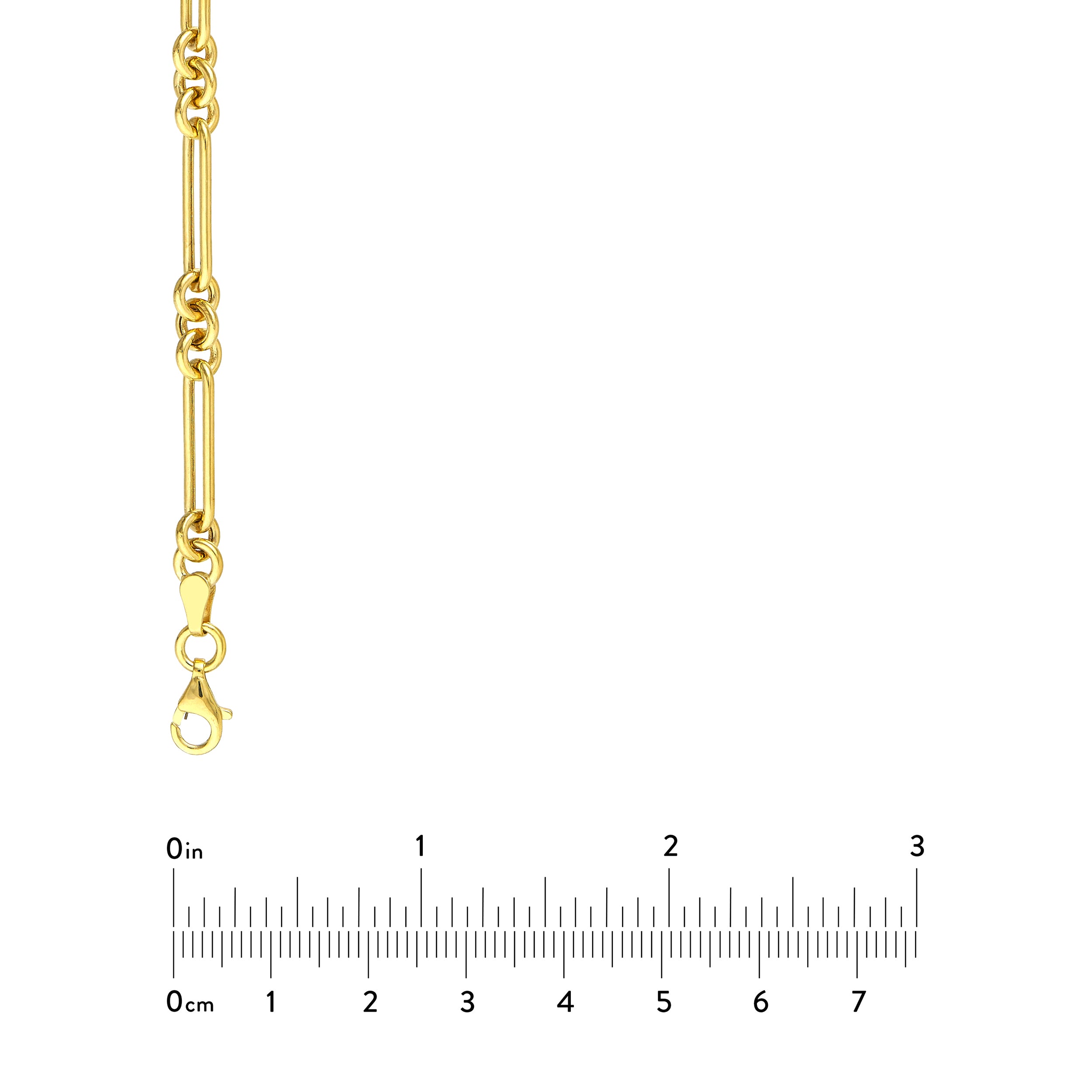3+1 Hollow Fancy Rounded Paper Clip Chain