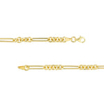 5+1 Round Paper Clip Chain with Pear Lock