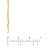 5+1 Round Paper Clip Chain with Pear Lock