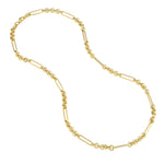 7+1 Round Paper Clip Chain with Pear Lock