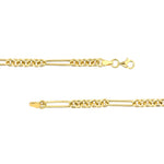 7+1 Round Paper Clip Chain with Pear Lock