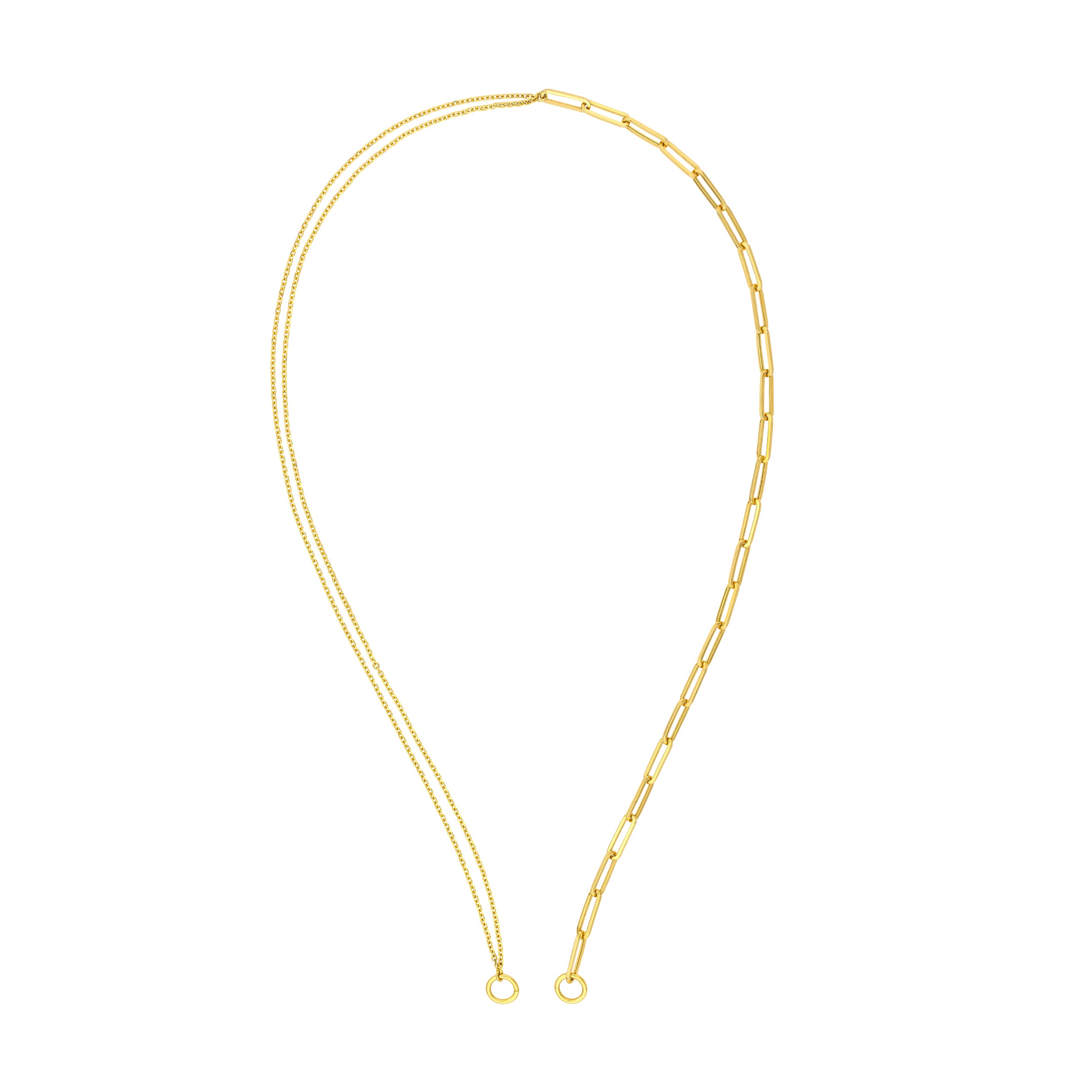 50/50 Paper Clip + Double D/C Cable Split Chain