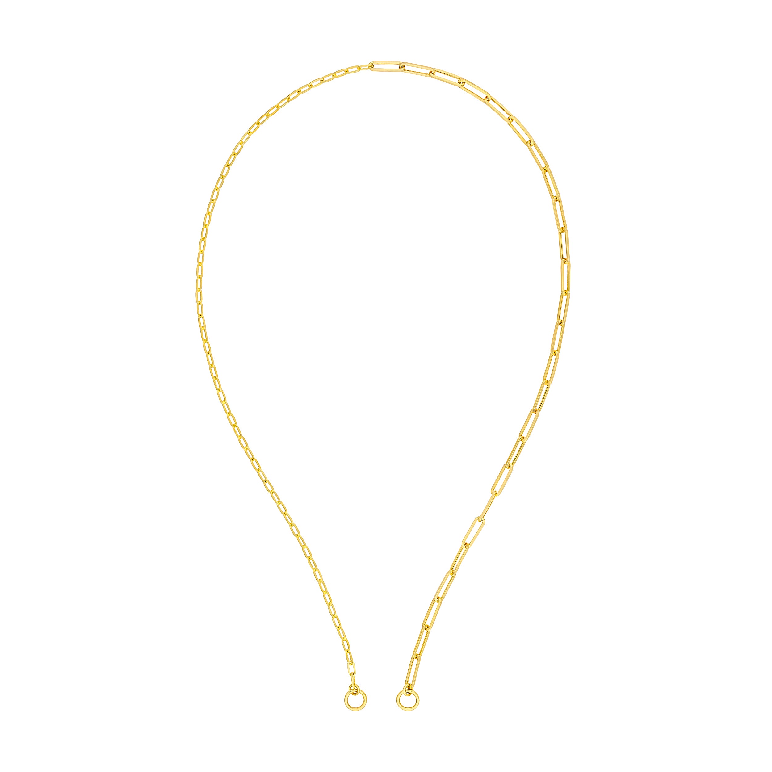 50/50 Paper Clip Split Chain
