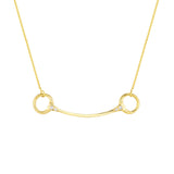 Diamond Horse Bit Station Necklace