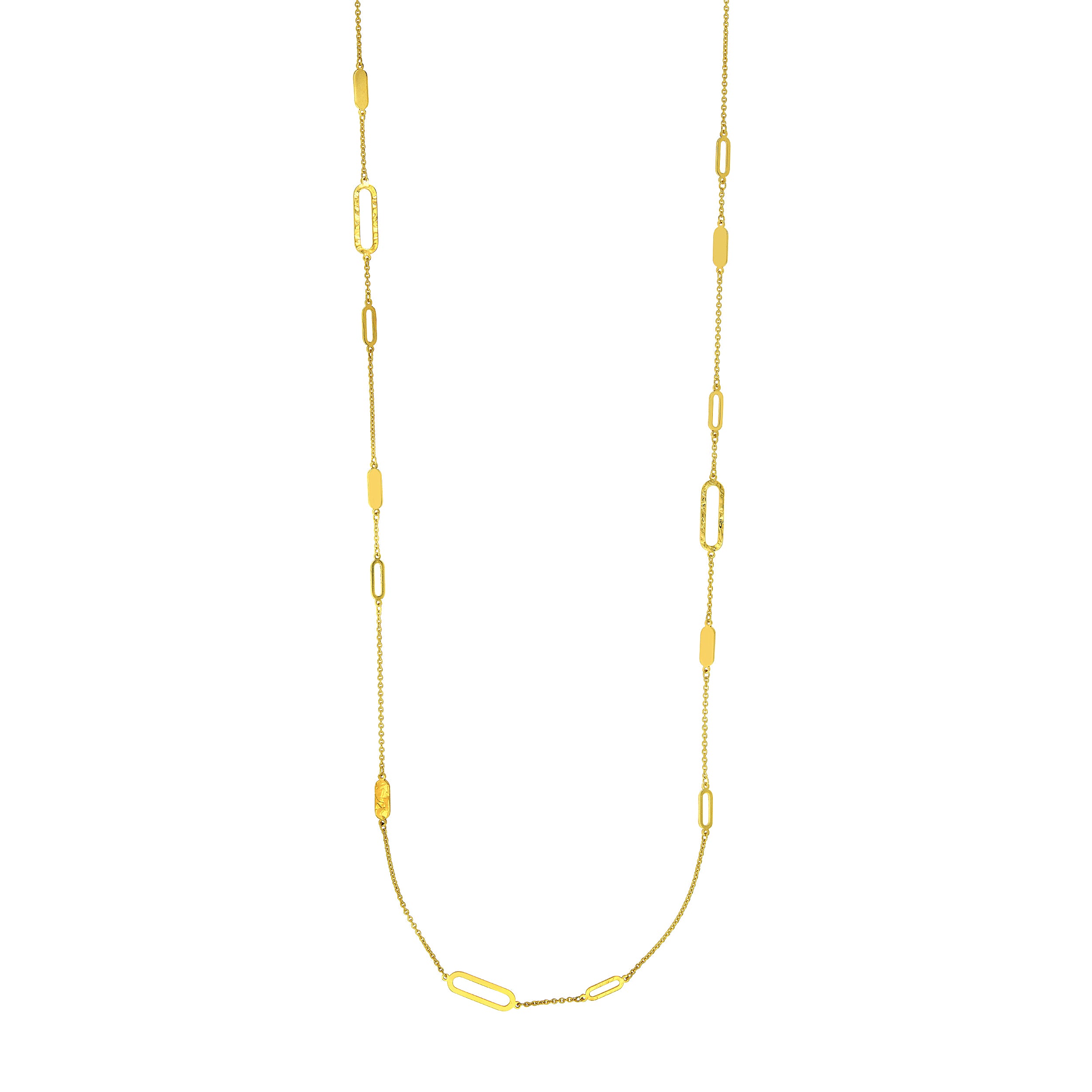 Long and Lovely D/C Paper Clip Necklace