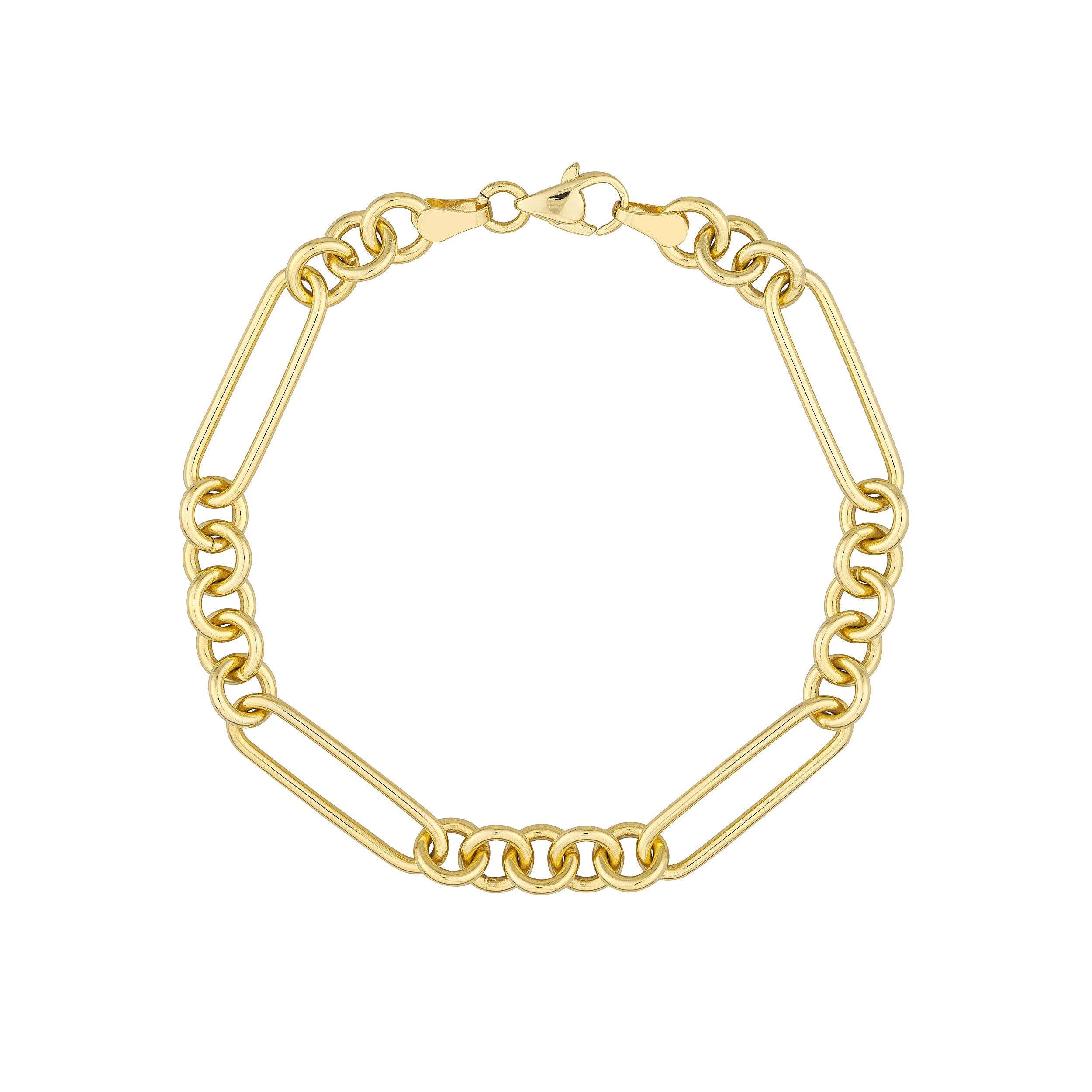 5+1 Round Paper Clip Bracelet