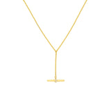 Diamond Toggle Lariat Necklace