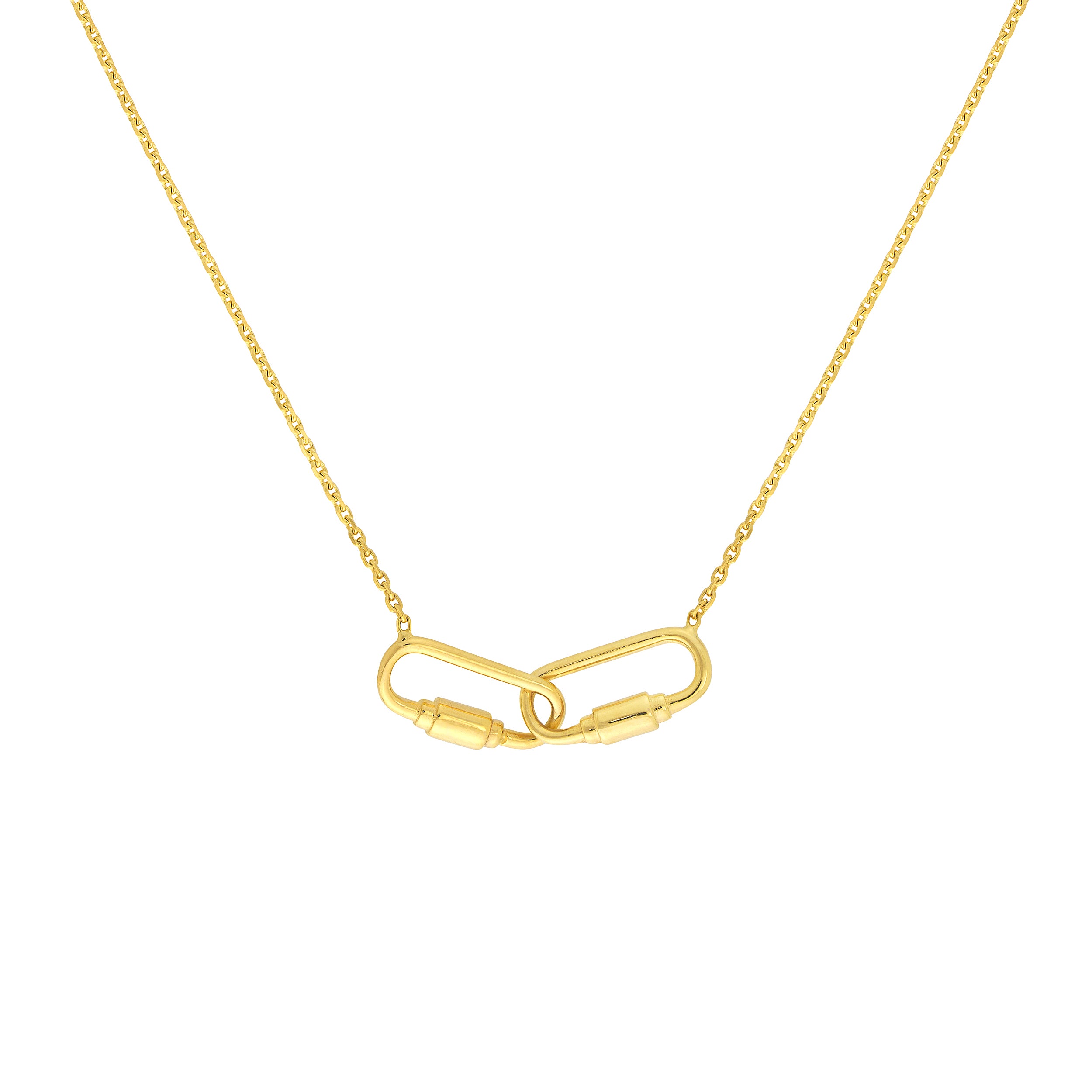 Petite Carabiner Links Necklace