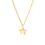 Childs Puff Star Chain Necklace