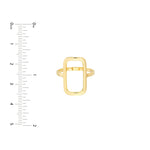 Open Paper Clip Link Ring