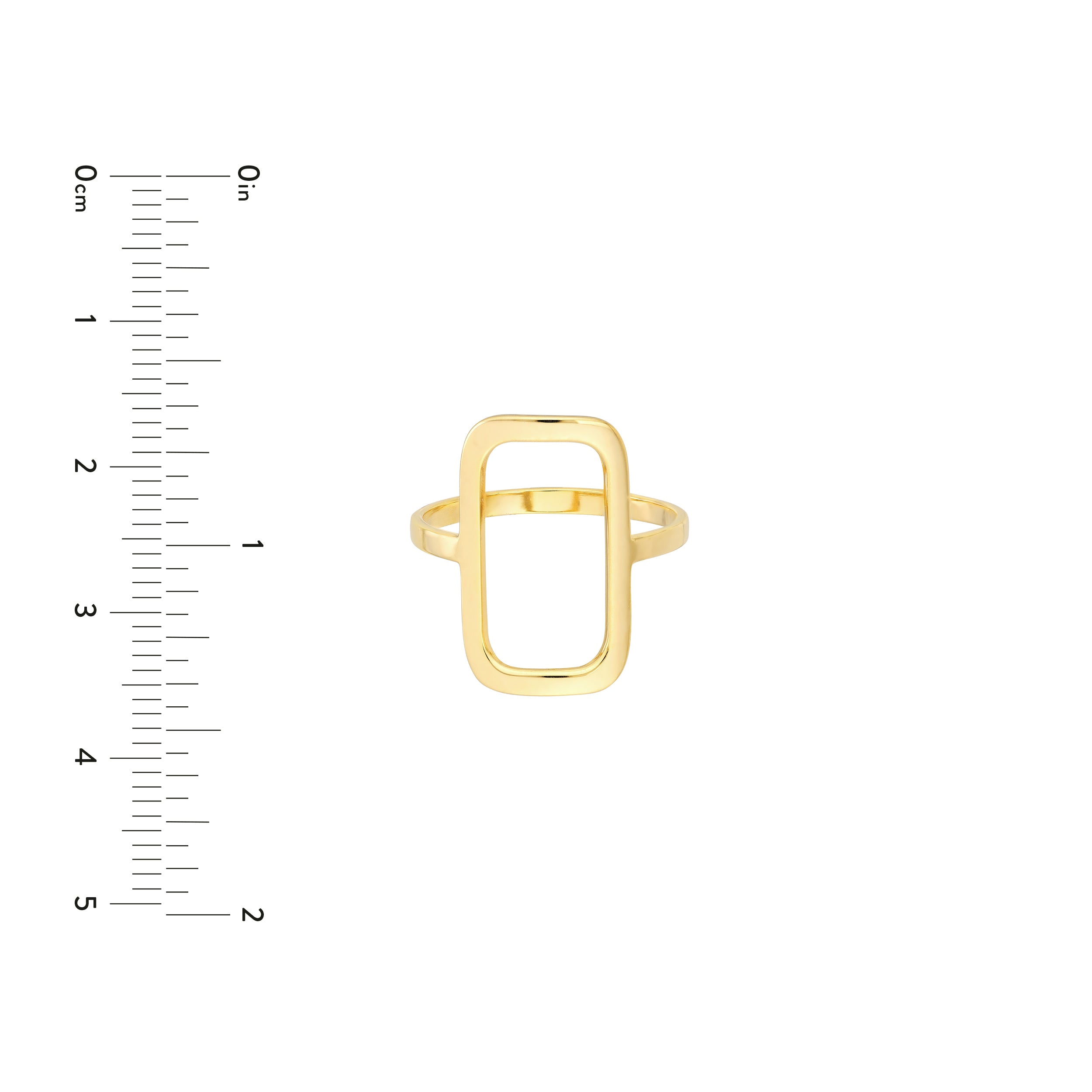 Open Paper Clip Link Ring