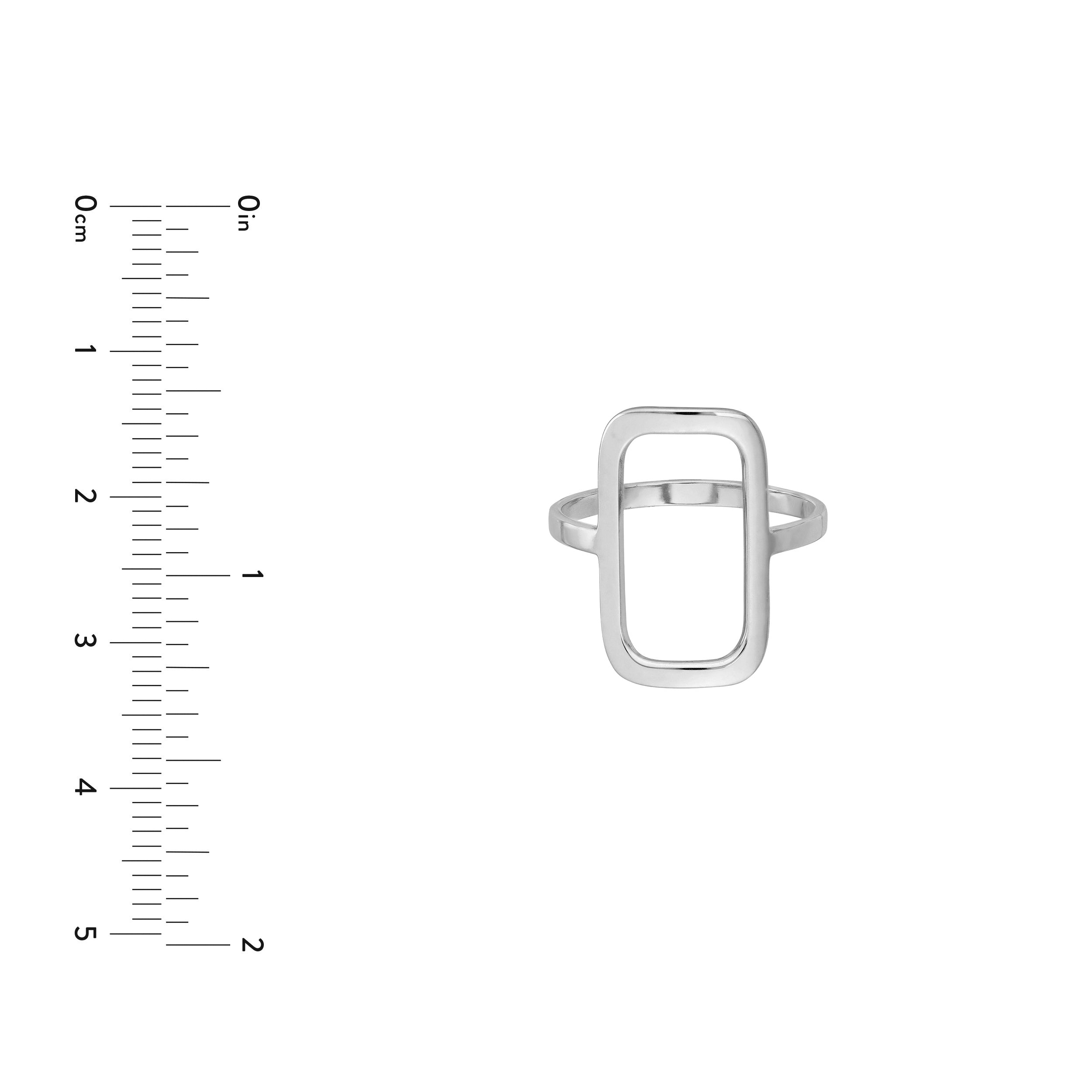 Open Paper Clip Link Ring