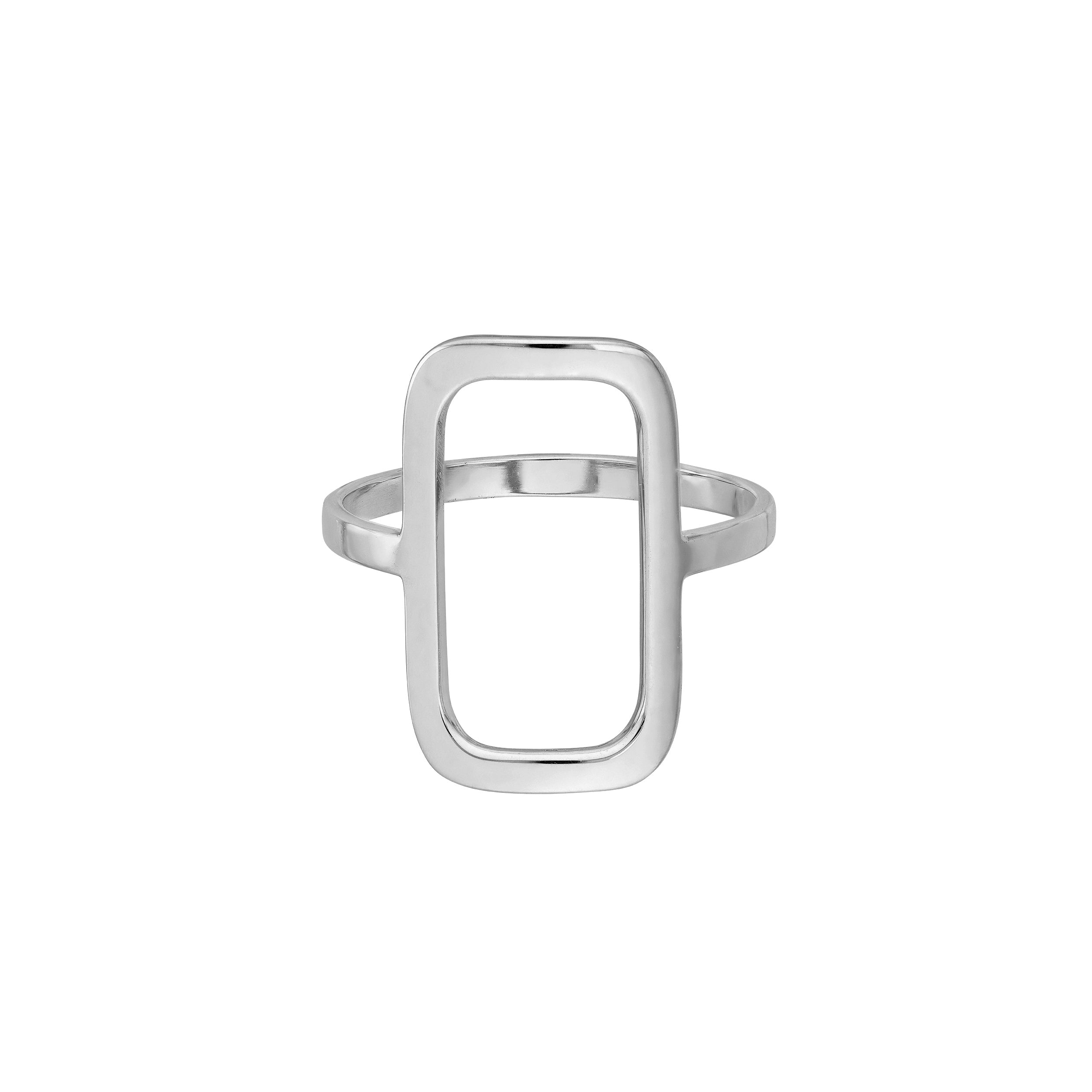Open Paper Clip Link Ring
