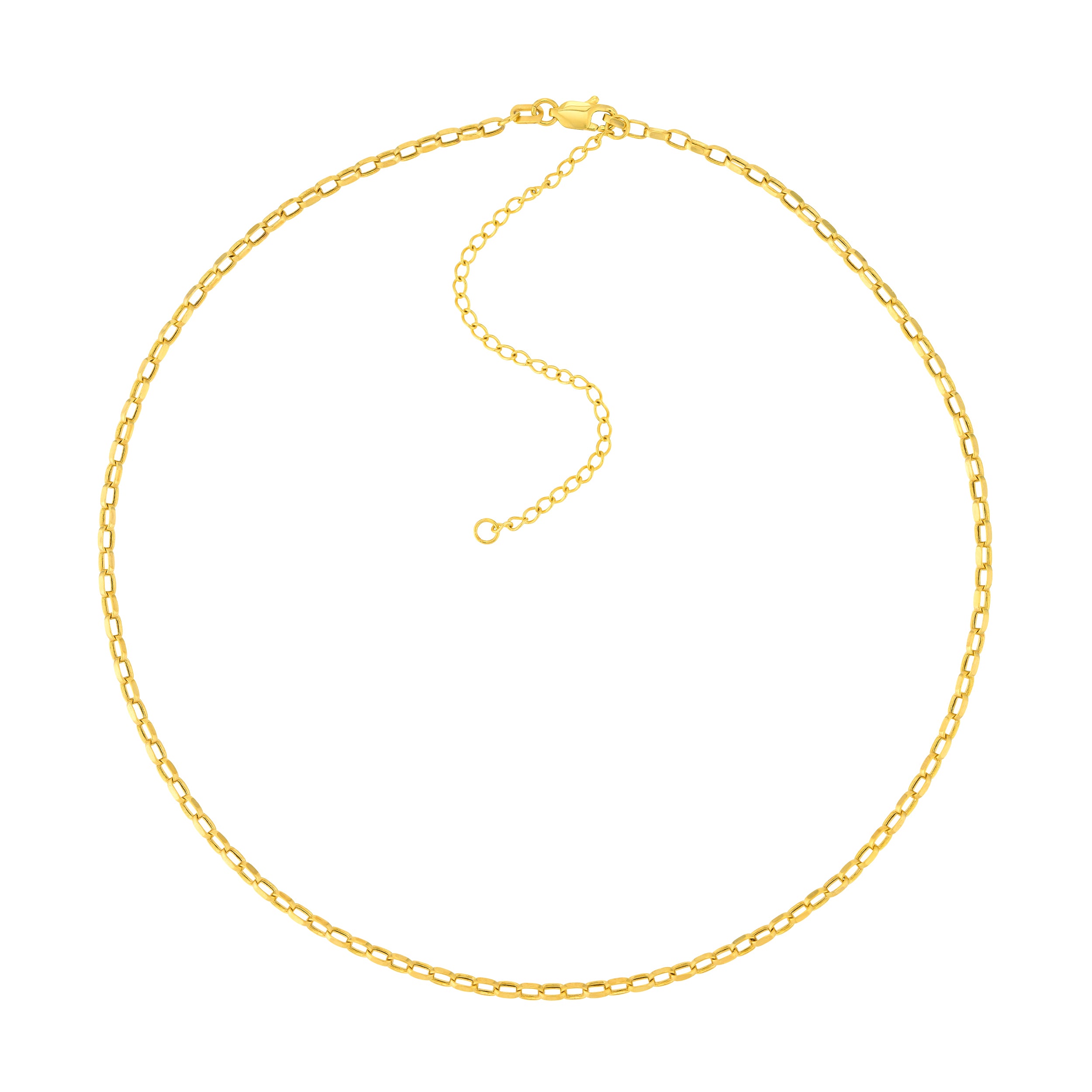 Mini Rectangular Link Choker Chain