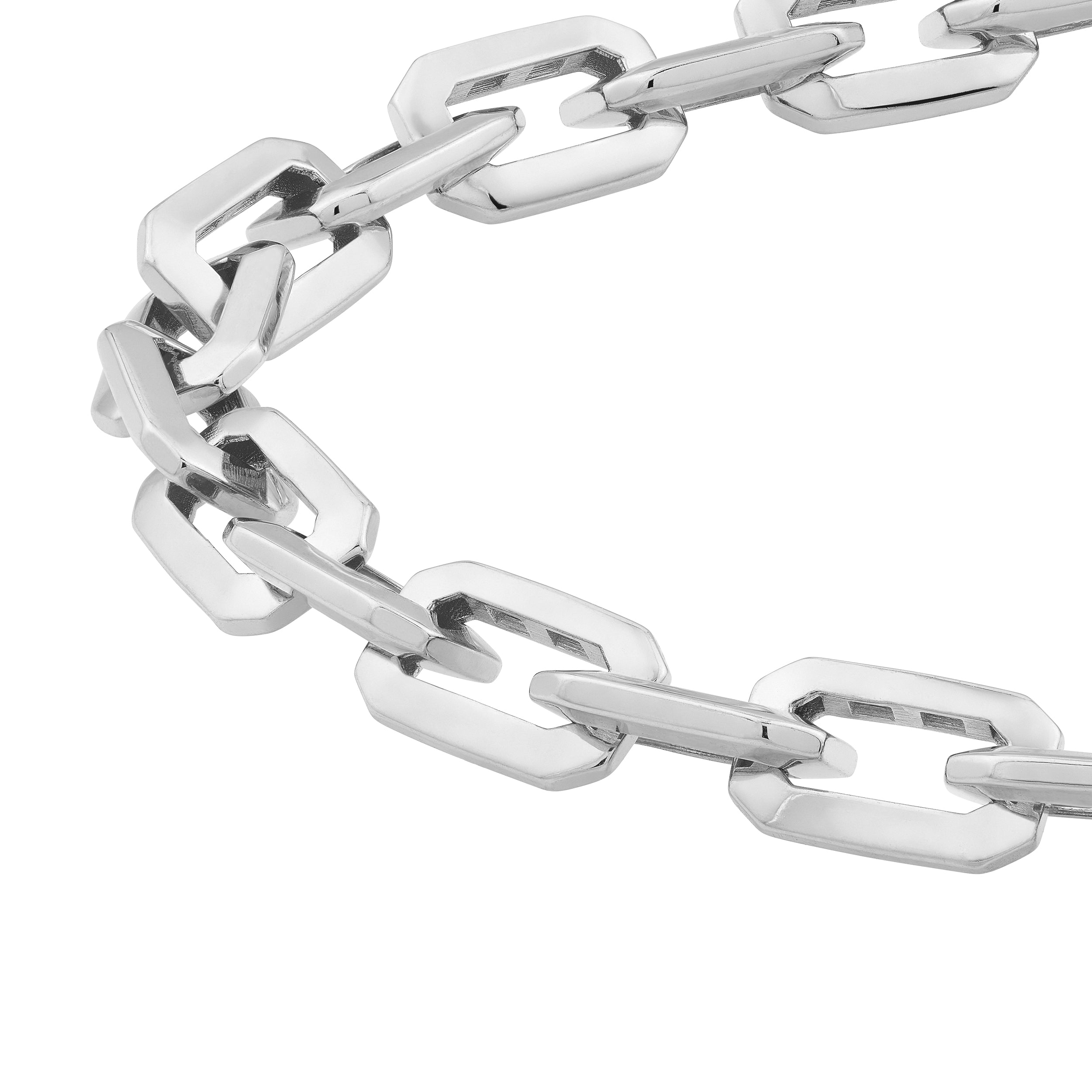 Octagon Long Link Fancy Bracelet