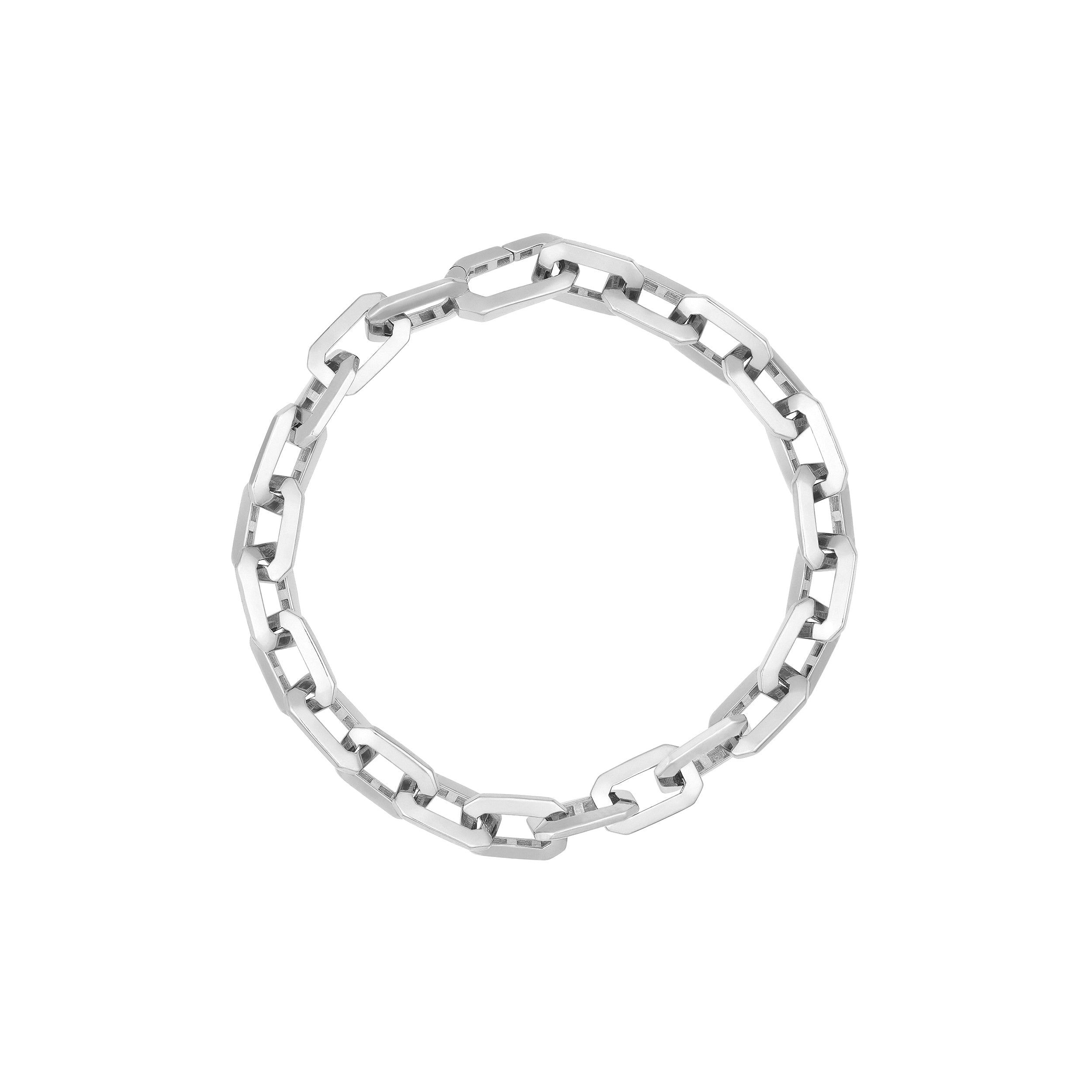 Octagon Long Link Fancy Bracelet