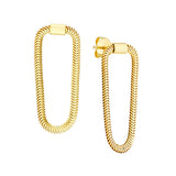 Loop Snake Chain Earrings