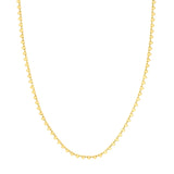 Side by Side Heart Station Necklace