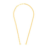 50/50 Paper Clip + Rolo Split Chain