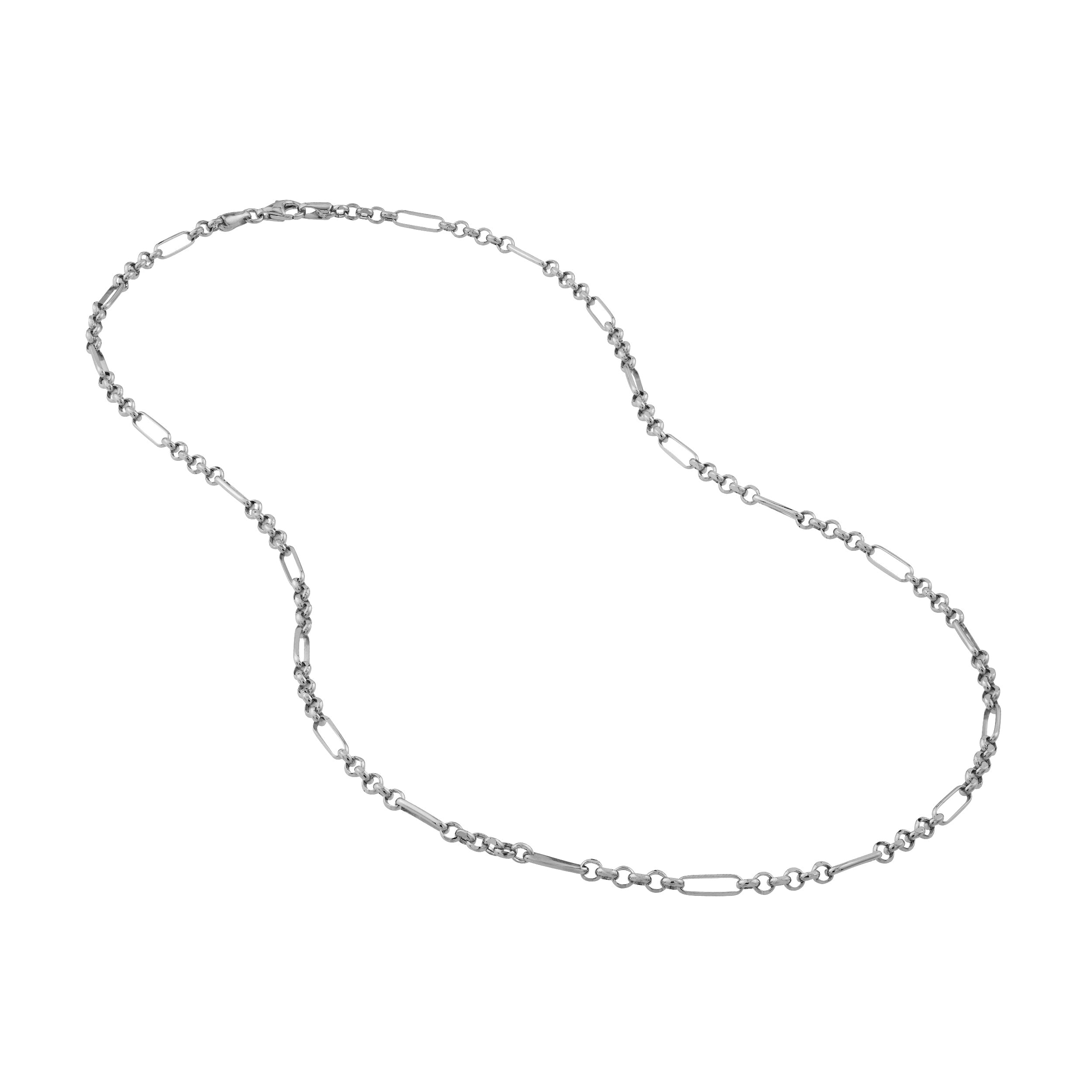 2.80mm Hollow 6+1 Rolo Chain with Pear Shape Lock