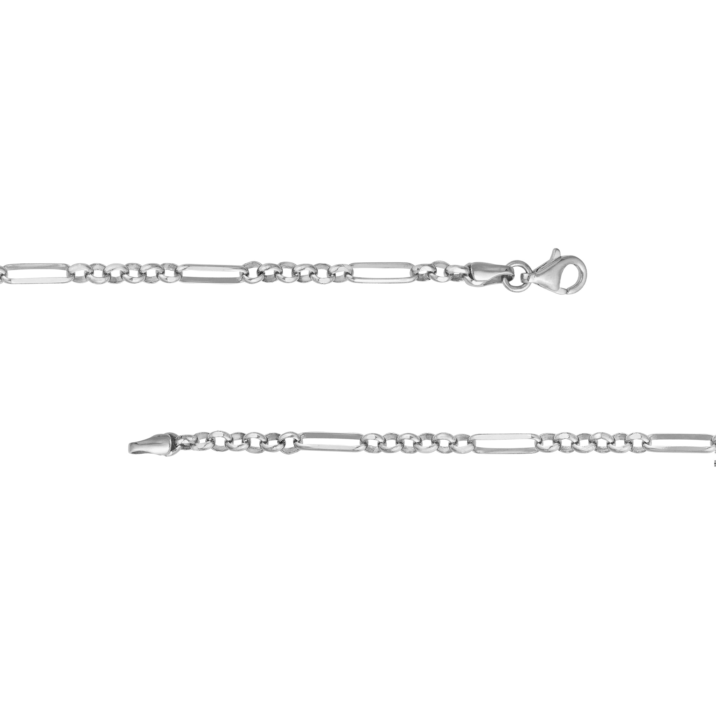 2.80mm Hollow 6+1 Rolo Chain with Pear Shape Lock