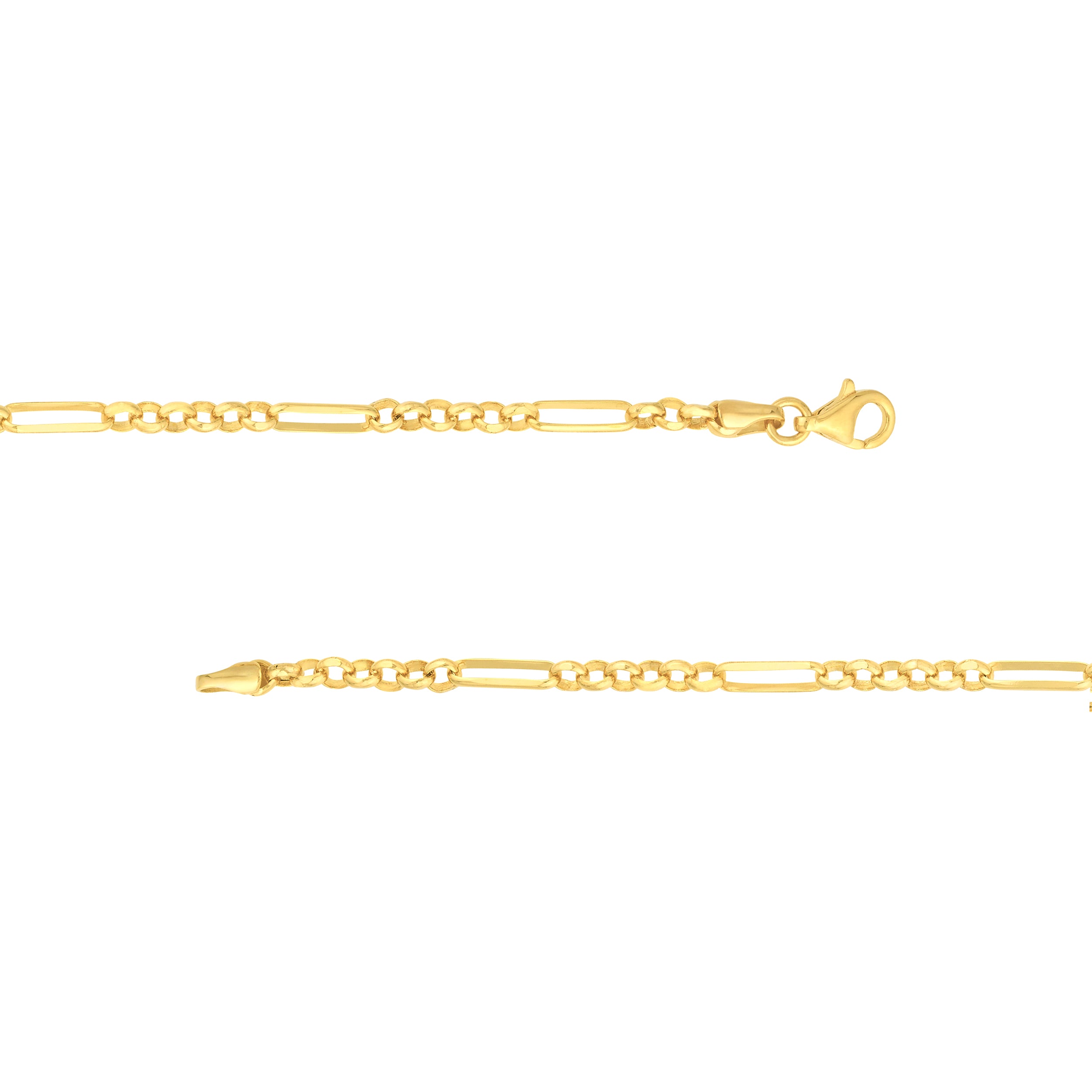 2.80mm Hollow 6+1 Rolo Chain with Pear Shape Lock