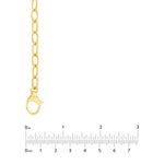 Diamond Pear Lock Oval Link Chain