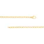 Diamond Pear Lock Oval Link Chain