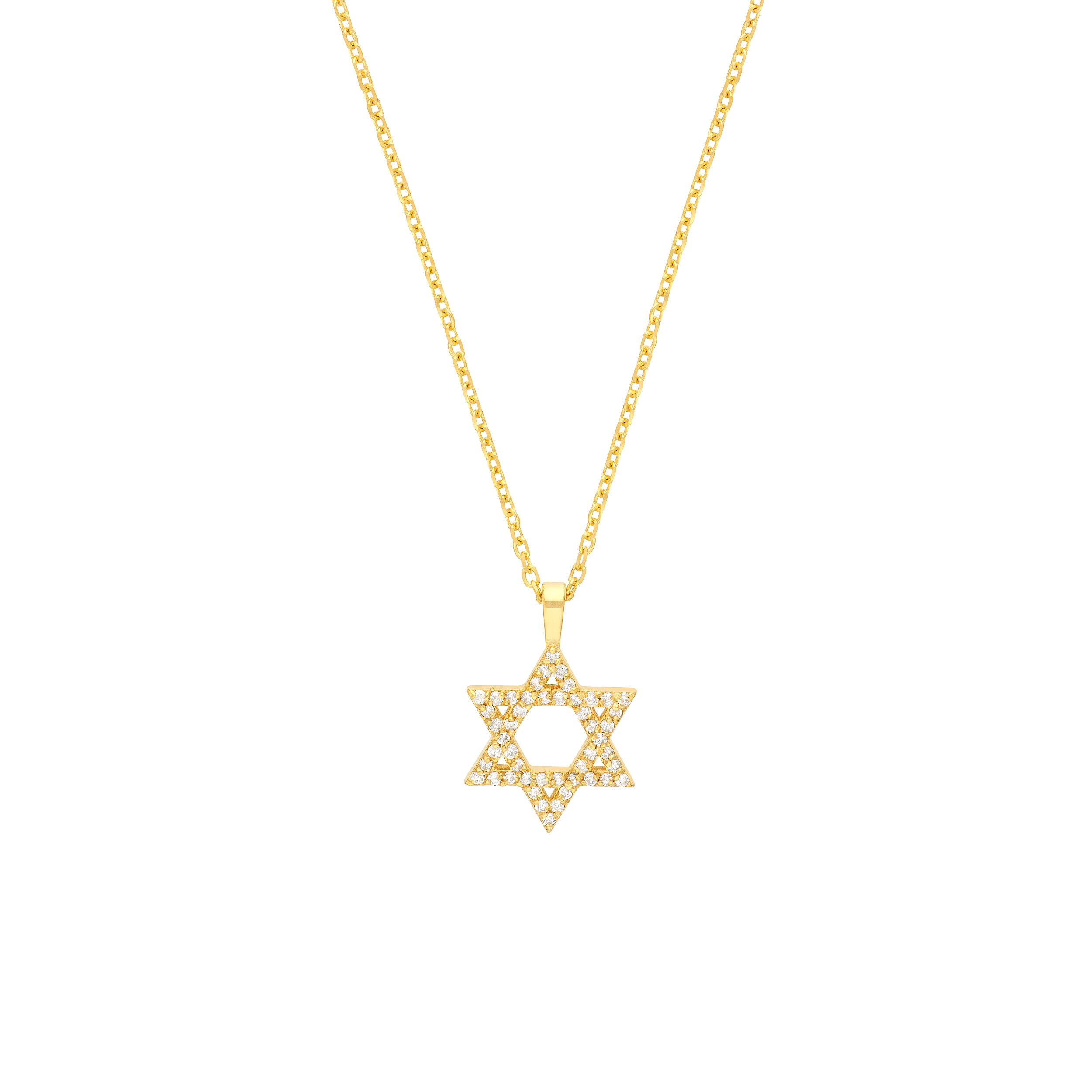 1/4tcw Diamond Star of David Necklace