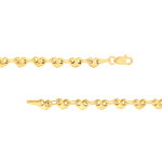 Solid Small Heart Link Chain