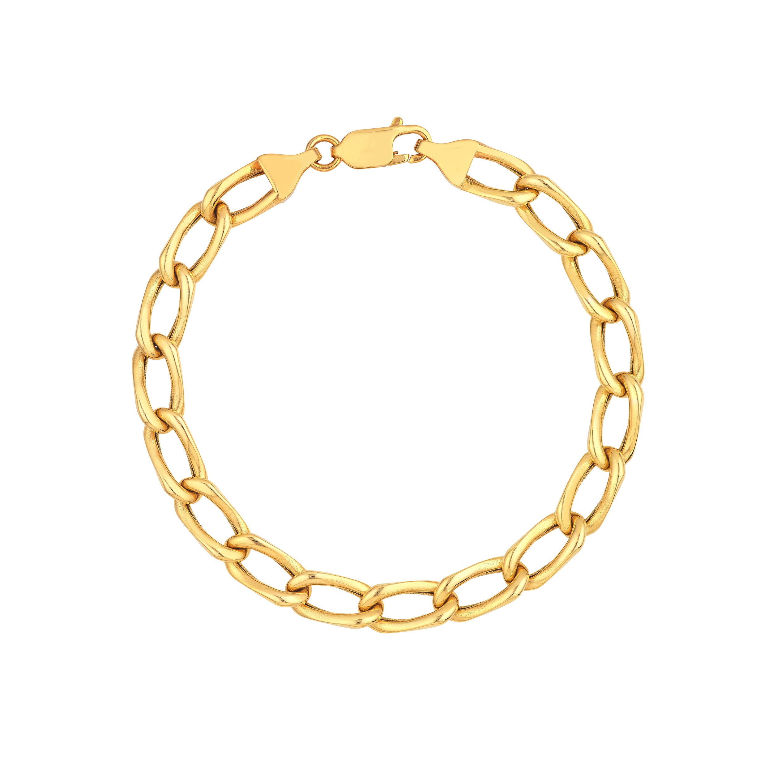 Cable Twist Open Link Bracelet