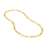 Handmade Textured Oval Rolo Chain