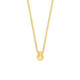 Puff Teardrop Snake Necklace