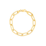 Polished Oval Link Bracelet