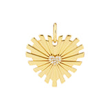 Diamond Radiant Heart Charm