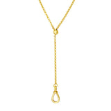 Pull Over Rolo Lariat Necklace