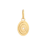 1.5pt Diamond Oval Stacked Pendant