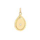 1/20tcw Diamond Teardrop Pendant