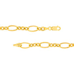 Hollow Oval Link 3+1 Chain Necklace