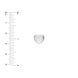 Puffy Heart Stud Earrings