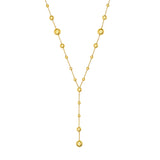 Graduated Bead Lariat Necklace