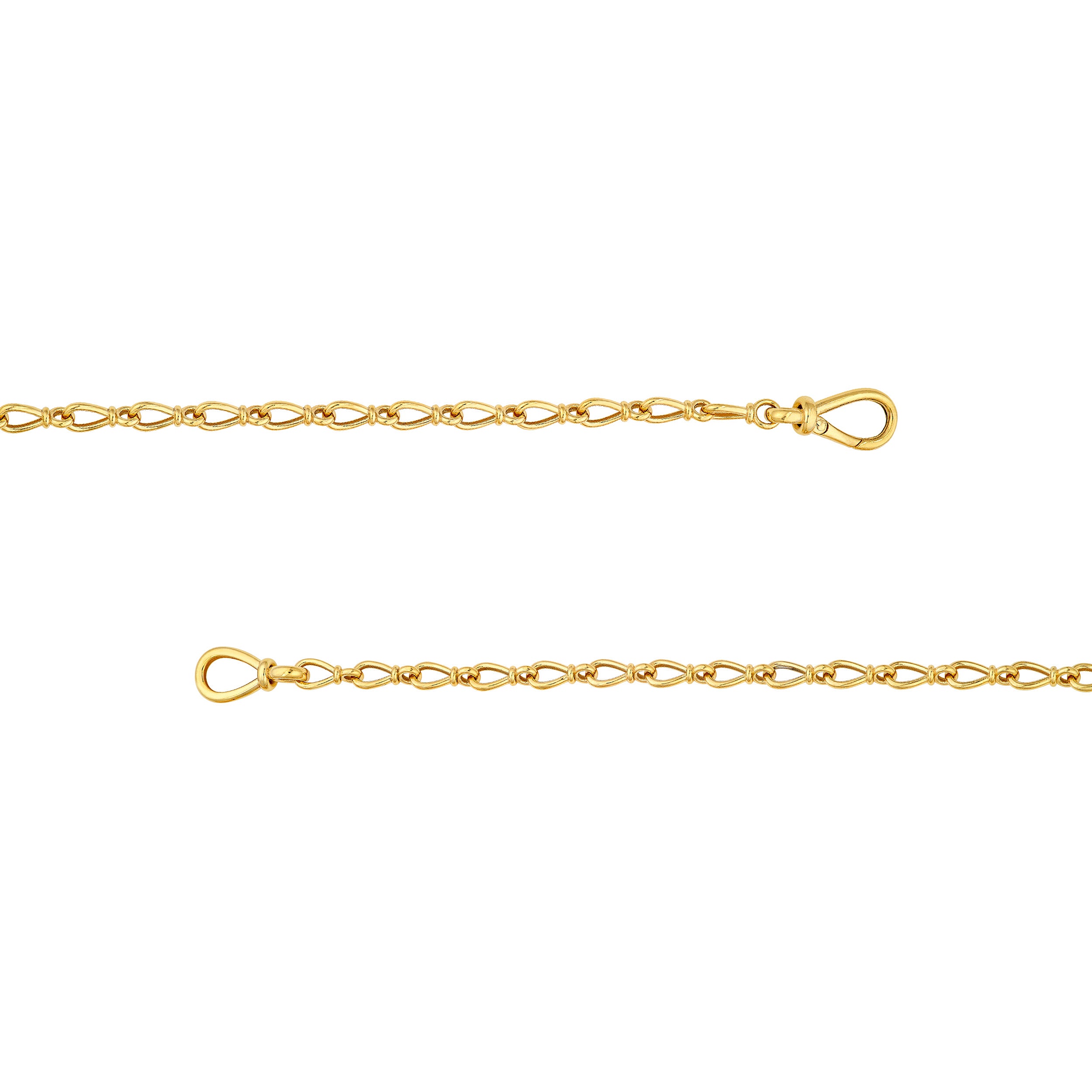 Teardrop Link Lariat Necklace