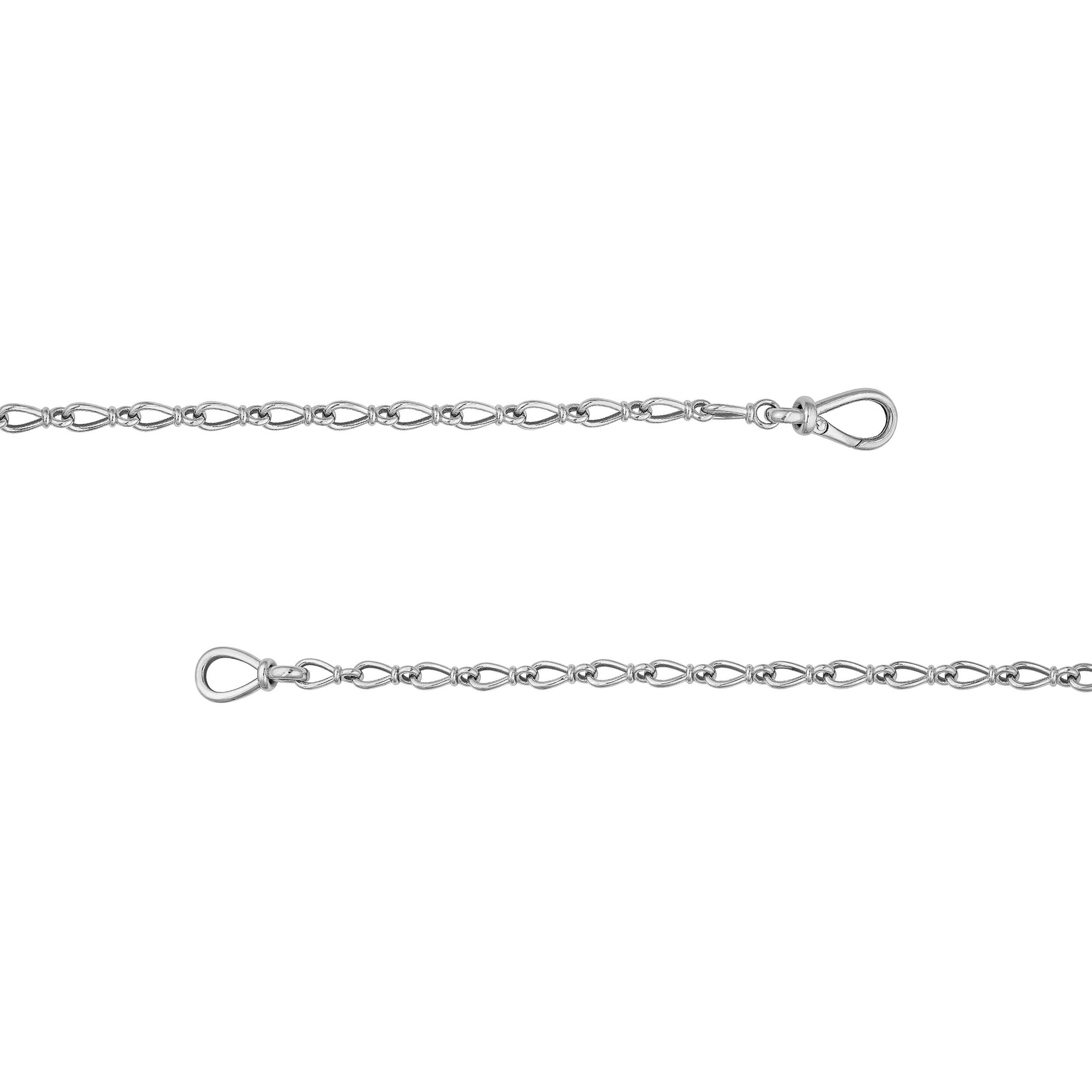 Teardrop Link Lariat Necklace