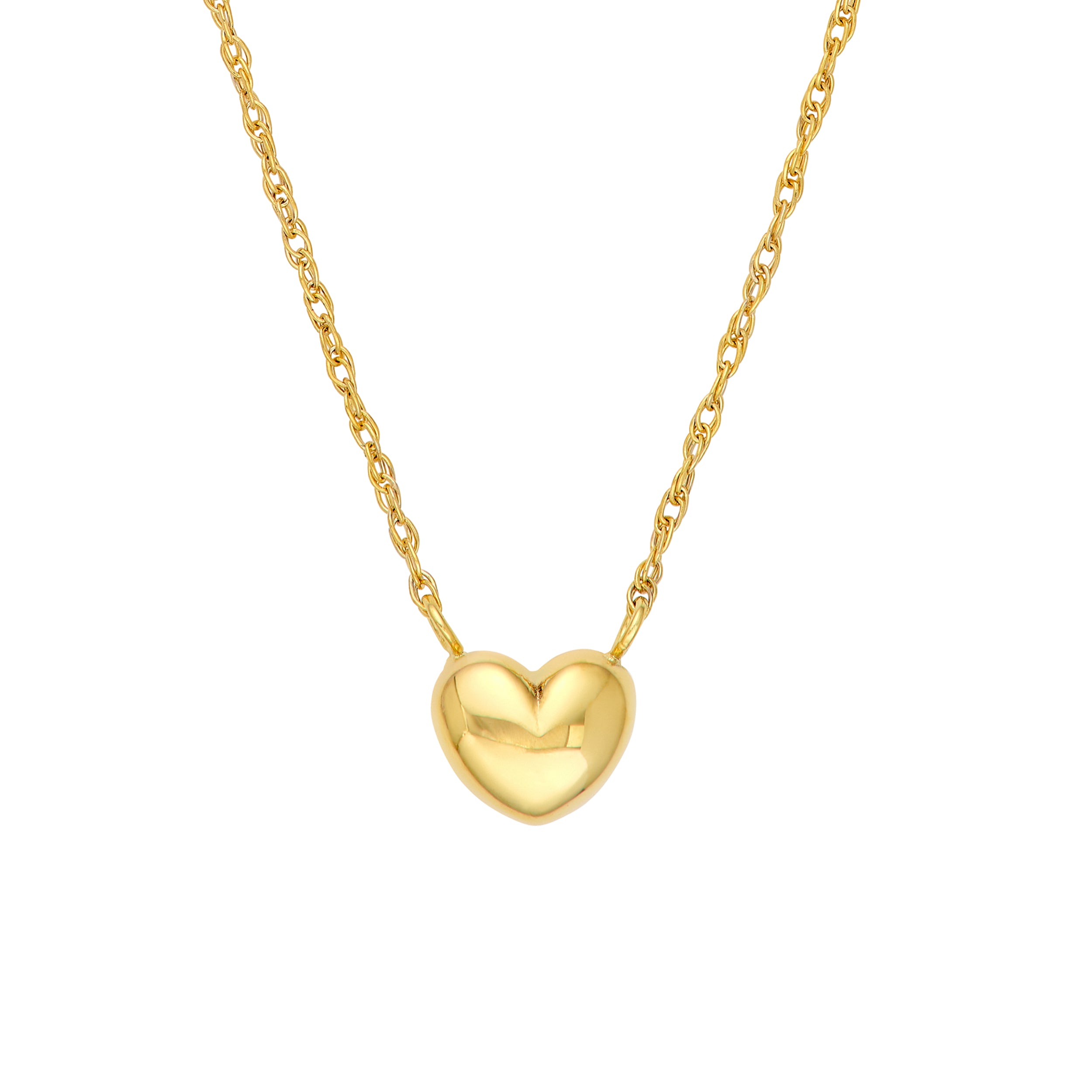 So You Small Puffy Heart Necklace