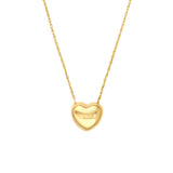 So You Puffy Large Heart Necklace