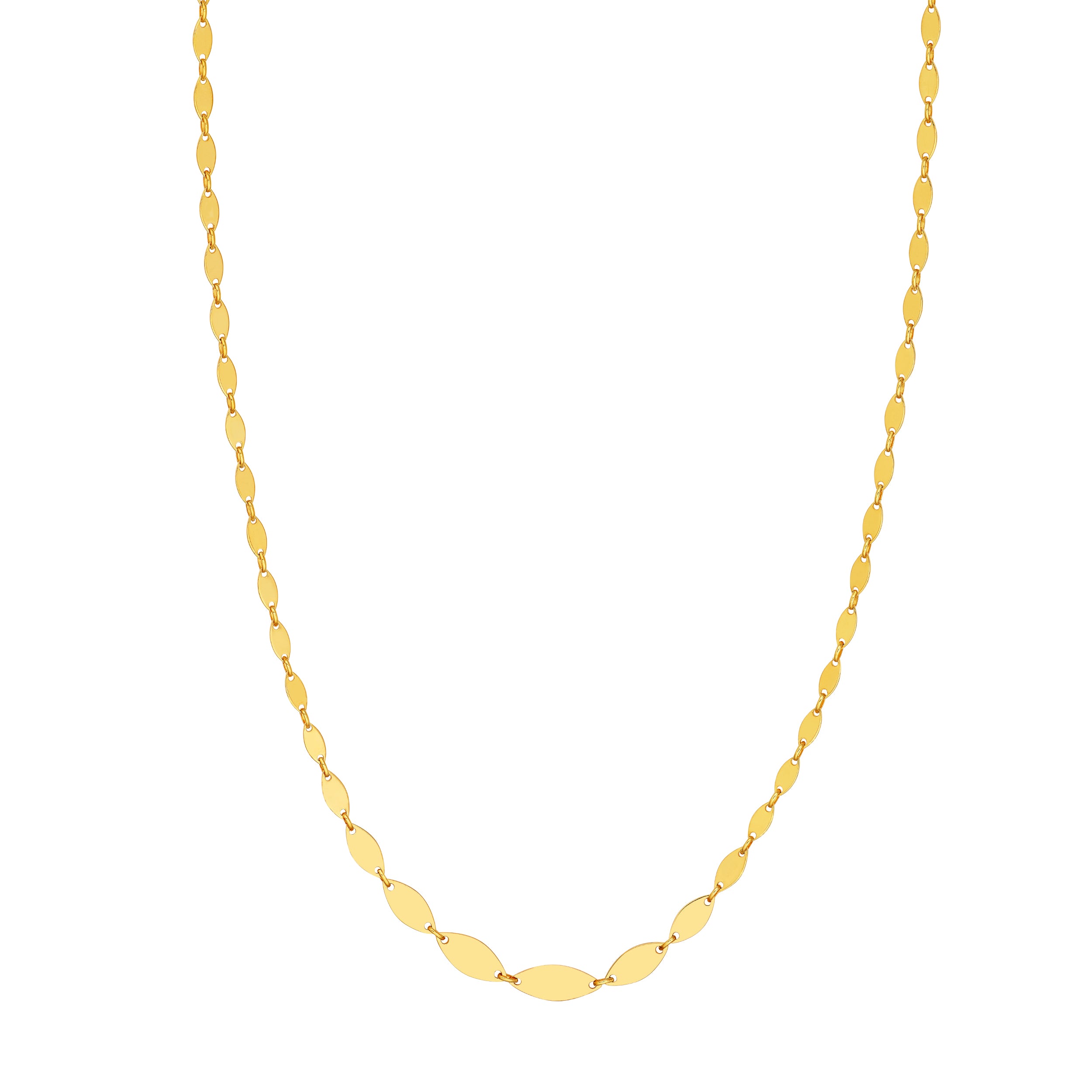 Graduated Diamond Shaped Necklace