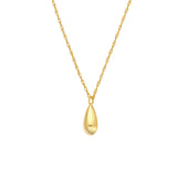 So You Puffy Long Teardrop Pendant Necklace