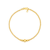 Graduated Bead Adjustable Bracelet